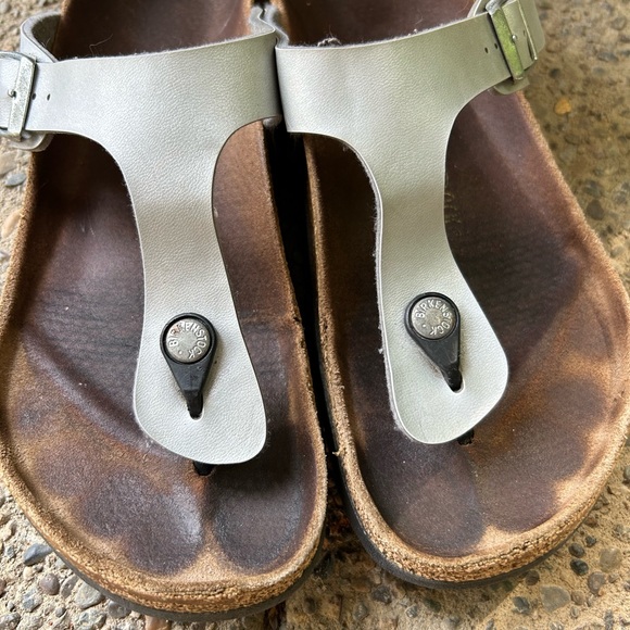 Silver, BIRKENSTOCK sandals!! - Picture 2 of 12